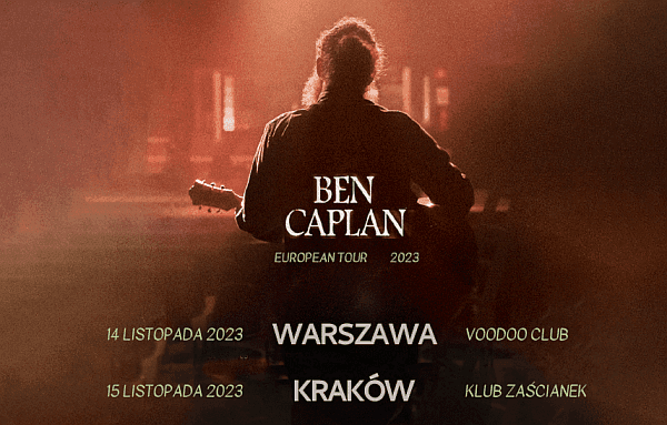 Ben Caplan na dwóch koncertach w Polsce
