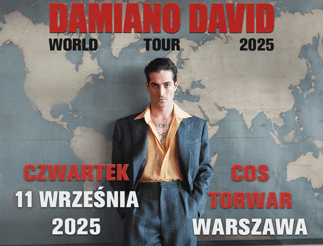 Damiano David przyjedzie do Warszawy