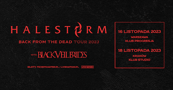 Halestorm i Black Veil Brides na dwóch koncertach w Polsce