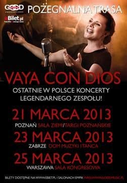 Vaya Con Dios - Sala Kongresowa - Warszawa