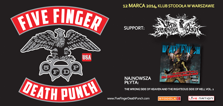 Five Finger Death Punch - Stodoła - Warszawa