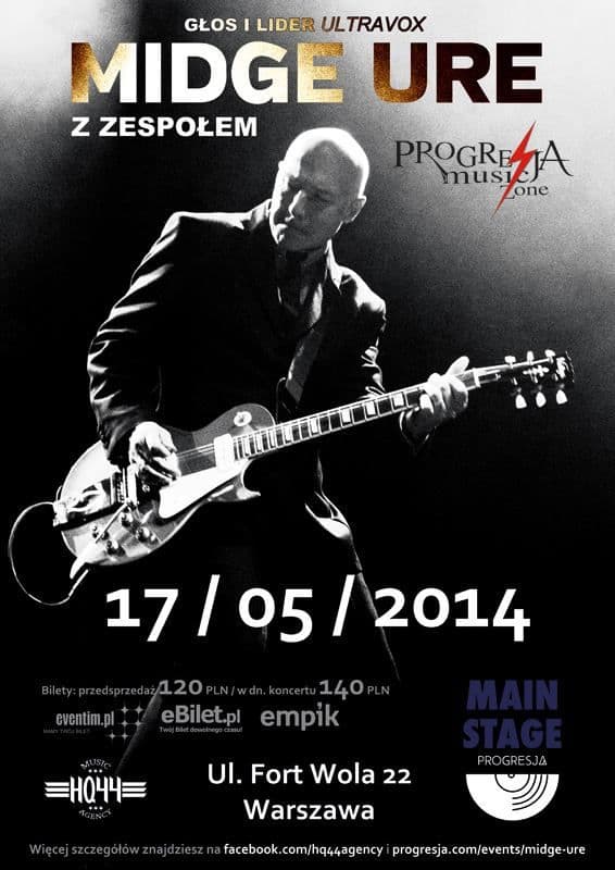 Midge Ure - Progresja Music Zone - Warszawa