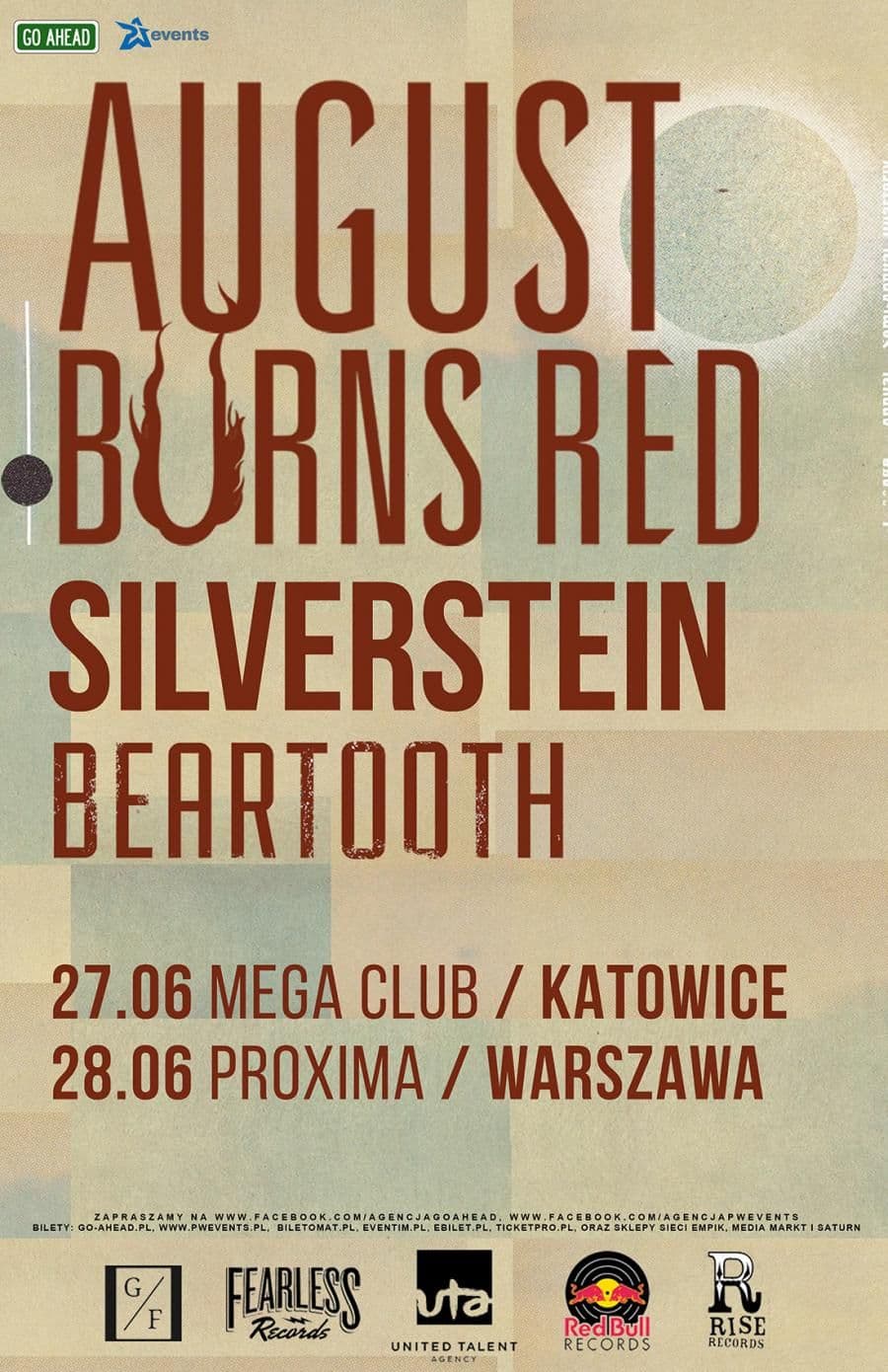 August Burns Red - Mega Club - Katowice