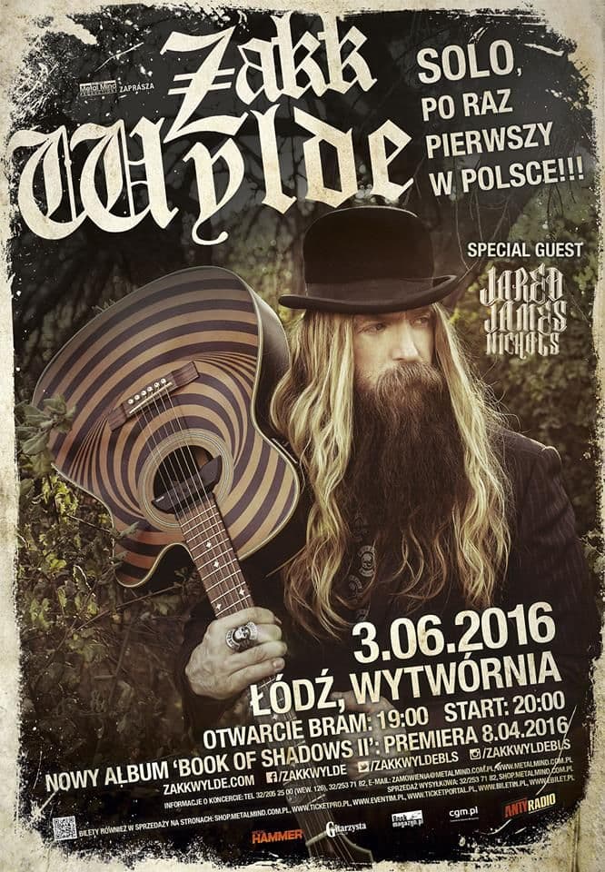 Zakk Wylde - Wytwórnia - Łódź