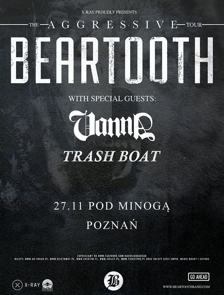 Beartooth - Pod Minogą - Poznań
