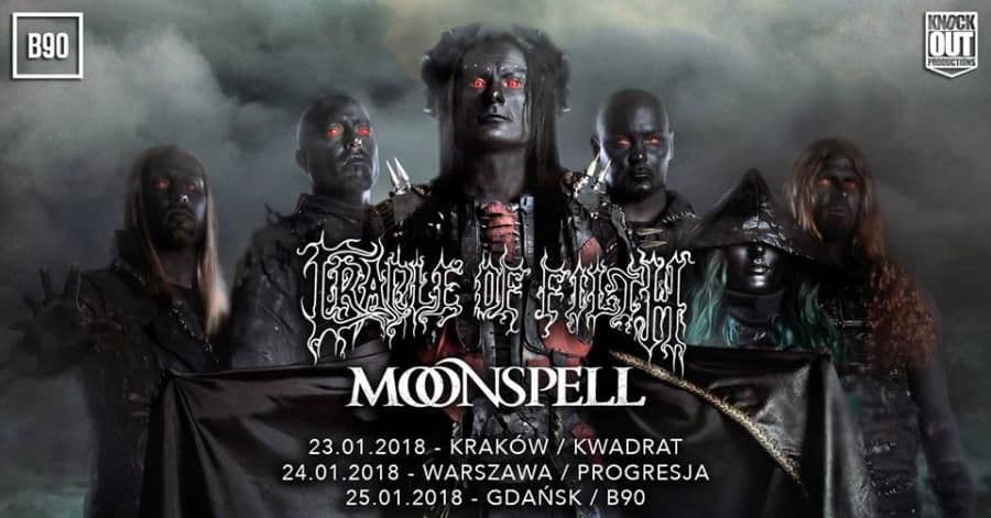 Cradle Of Filth, Moonspell - Kwadrat - Kraków