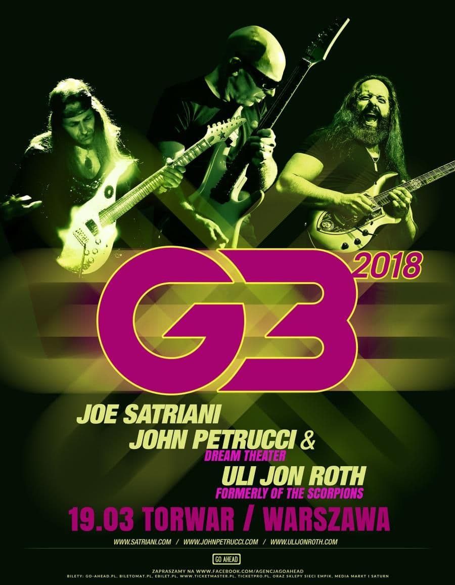 G3 (Satriani, Petrucci, Roth) - Torwar - Warszawa