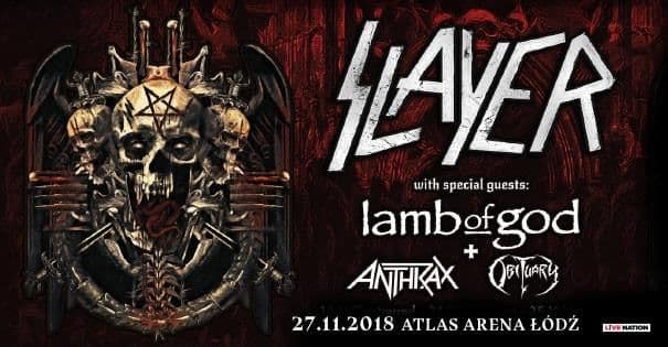 Slayer - Atlas Arena - Łódź
