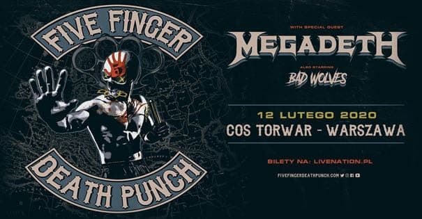 Five Finger Death Punch - Torwar - Warszawa