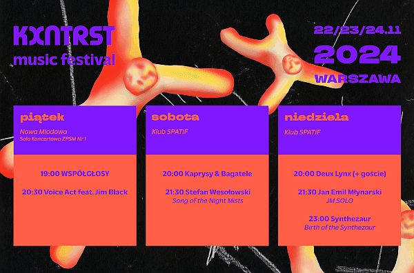 kxntrst music festival po raz pierwszy w Warszawie