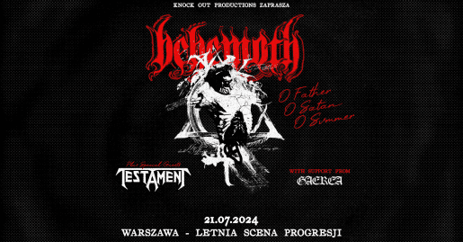 Behemoth i Testament na wspólnym koncercie w Warszawie