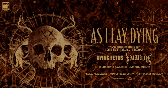 As I Lay Dying i Dying Fetus na jedynym koncercie w Polsce