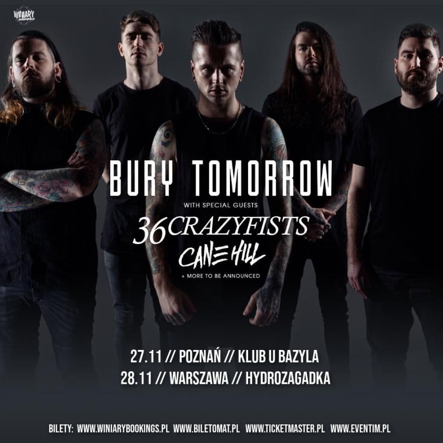 Bury Tomorrow i 36 Crazyfists na dwóch koncertach w Polsce