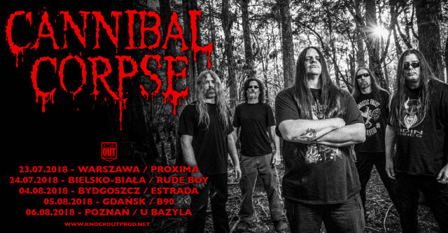 Cannibal Corpse na trasie po Polsce