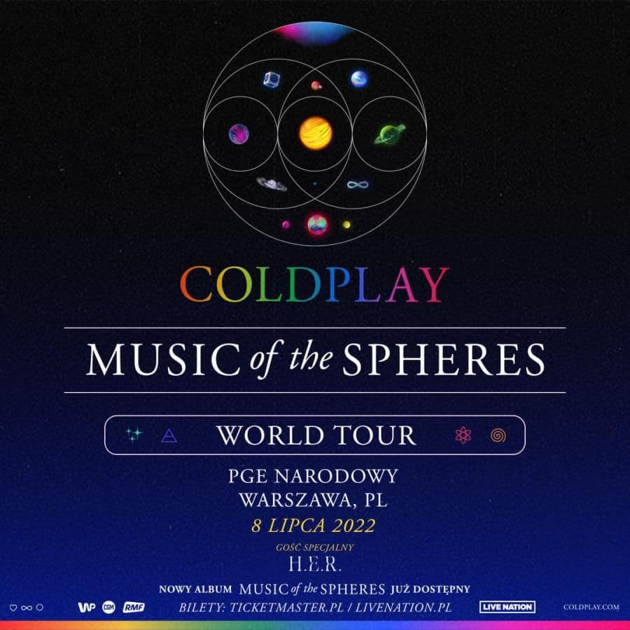 Coldplay po raz trzeci w Warszawie