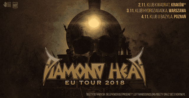 Diamond Head na trzech koncertach w Polsce