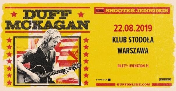Duff McKagan zagra w Warszawie