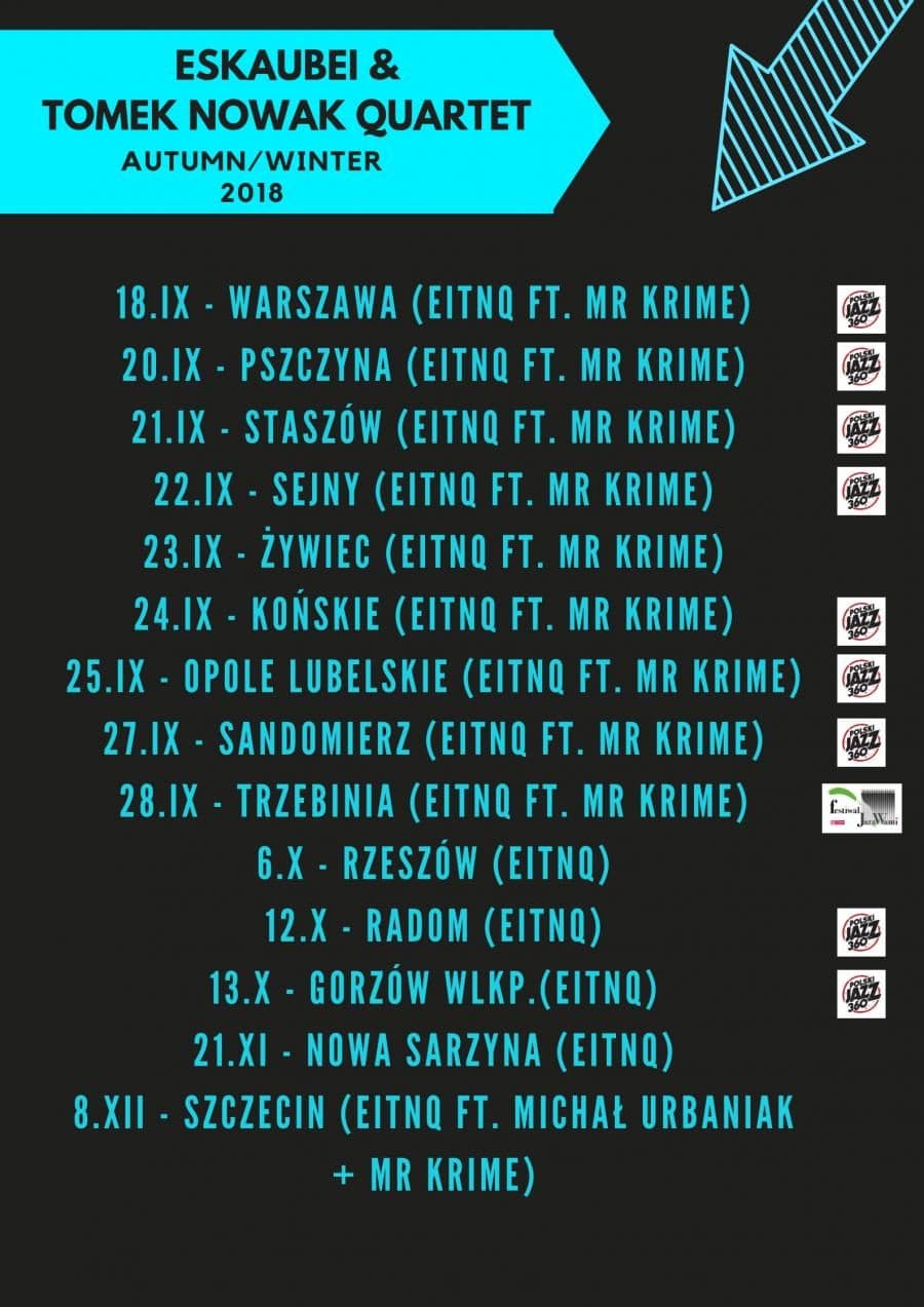 Eskaubei & Tomek Nowak Quartet w trasie z Mr Krime