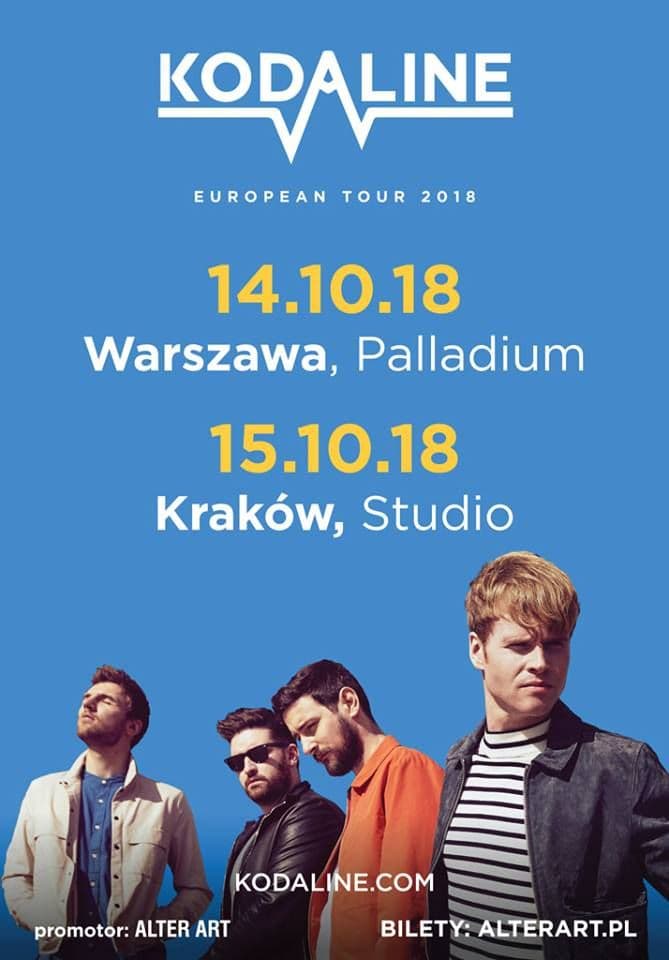 Kodaline na dwóch koncertach w Polsce