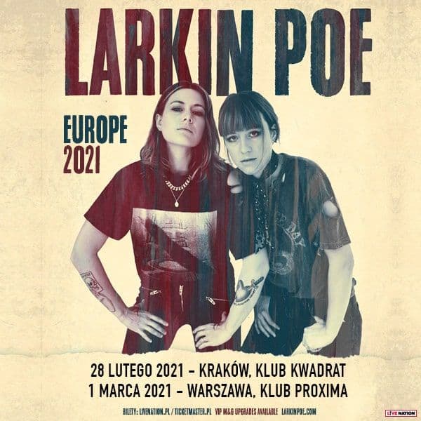 Larkin Poe na dwóch koncertach w Polsce