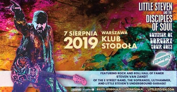 Little Steven & The Disciples of Soul za 5 dni w Warszawie