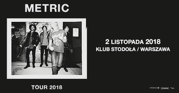 Metric przyjedzie do Polski na jeden koncert