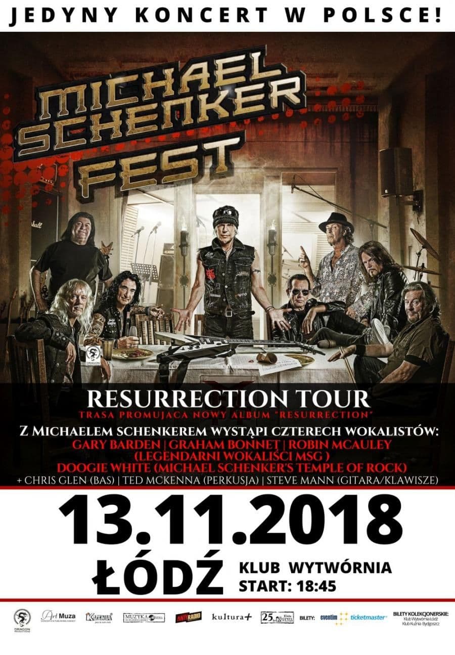 Michael Schenker Fest za 4 miesiące w Łodzi