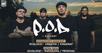 P.O.D. na dwóch koncertach w Polsce w 2021 roku