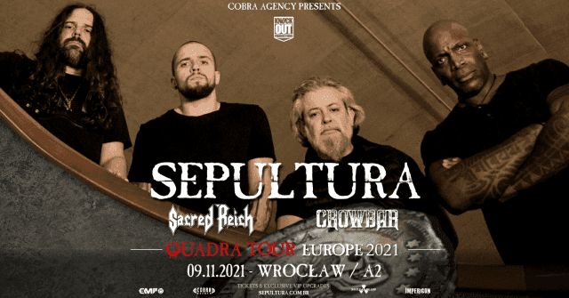 Sepultura wystąpi we Wrocławiu