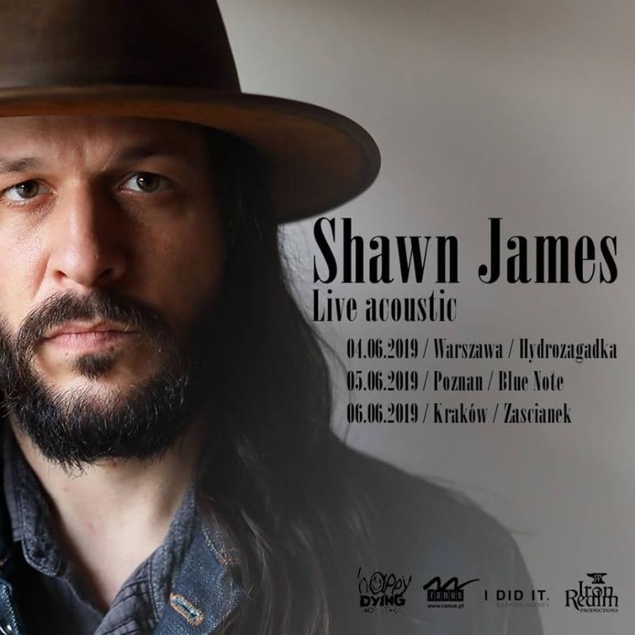 Shawn James na trzech koncertach w Polsce
