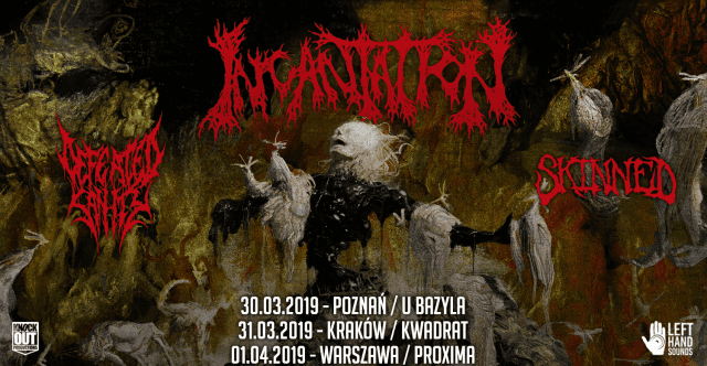 Trzy koncerty Incantation w Polsce