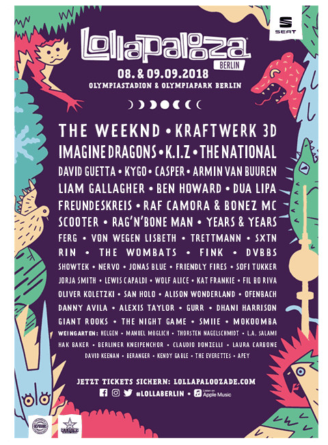 Zakończ sezon festiwalowy na Lollapaloozie w Berlinie