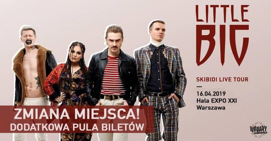 Zmiana lokalizacji warszawskiego koncertu Little Big
